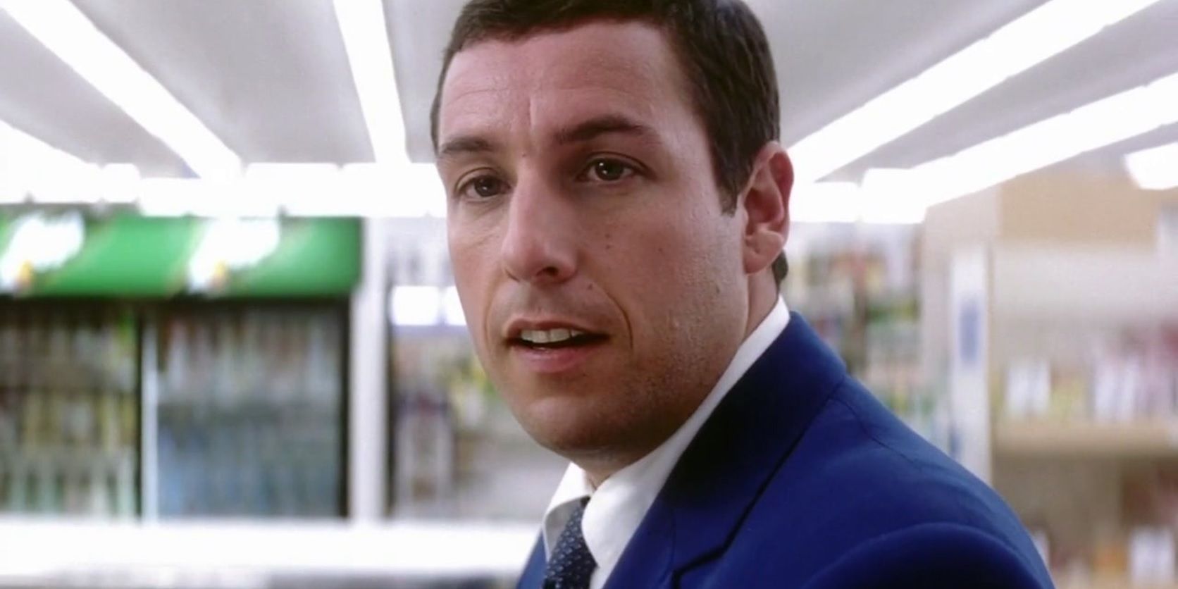 Adam Sandler in a supermarket in Punch-Drunk Love