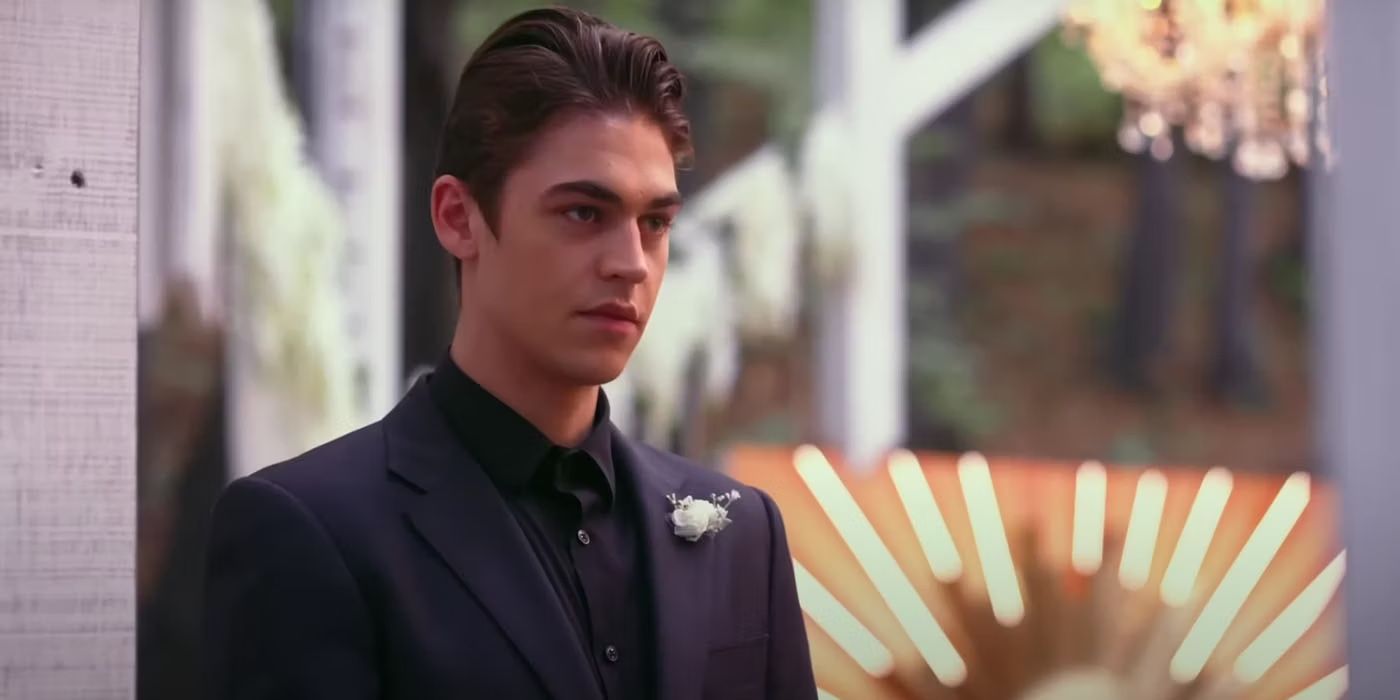 Hardin looks on wearing a suit in After Everything 