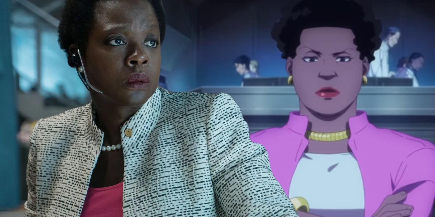 Amanda Waller in The Suicide Squad and Suicide Squad ISEKAI