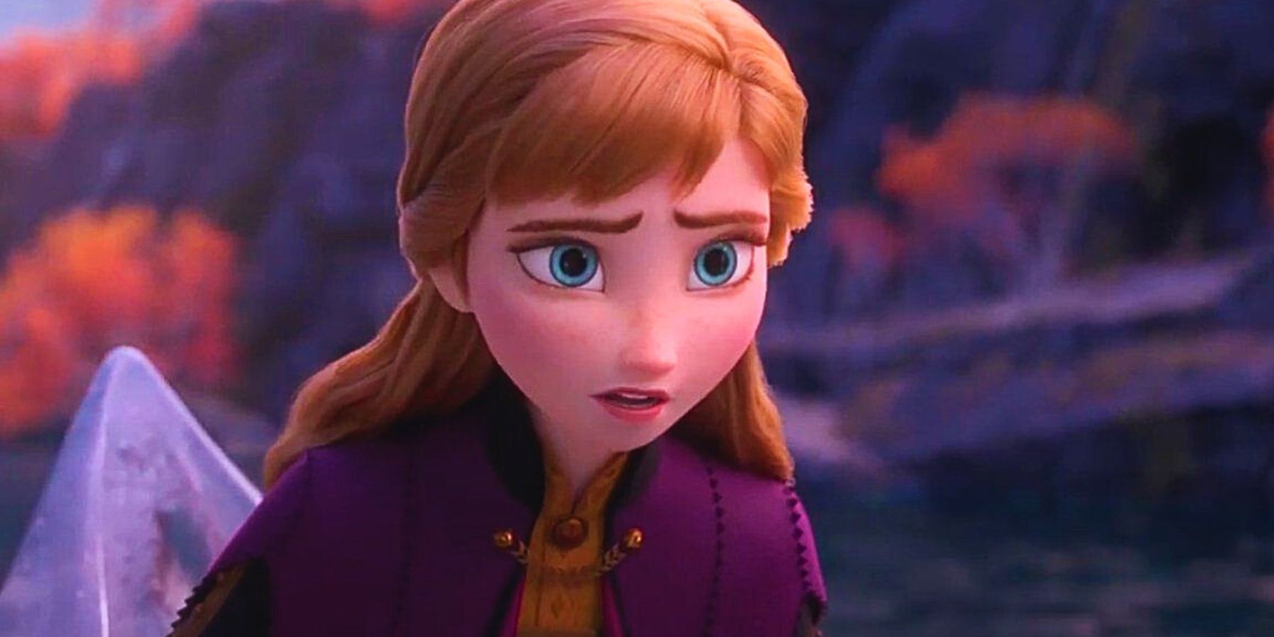 Anna parece preocupada em Frozen 2