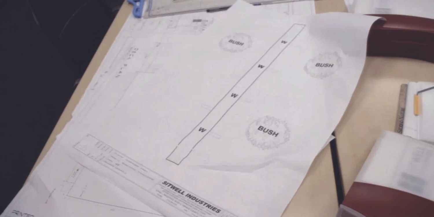 plans for the wall in Arrested Development
