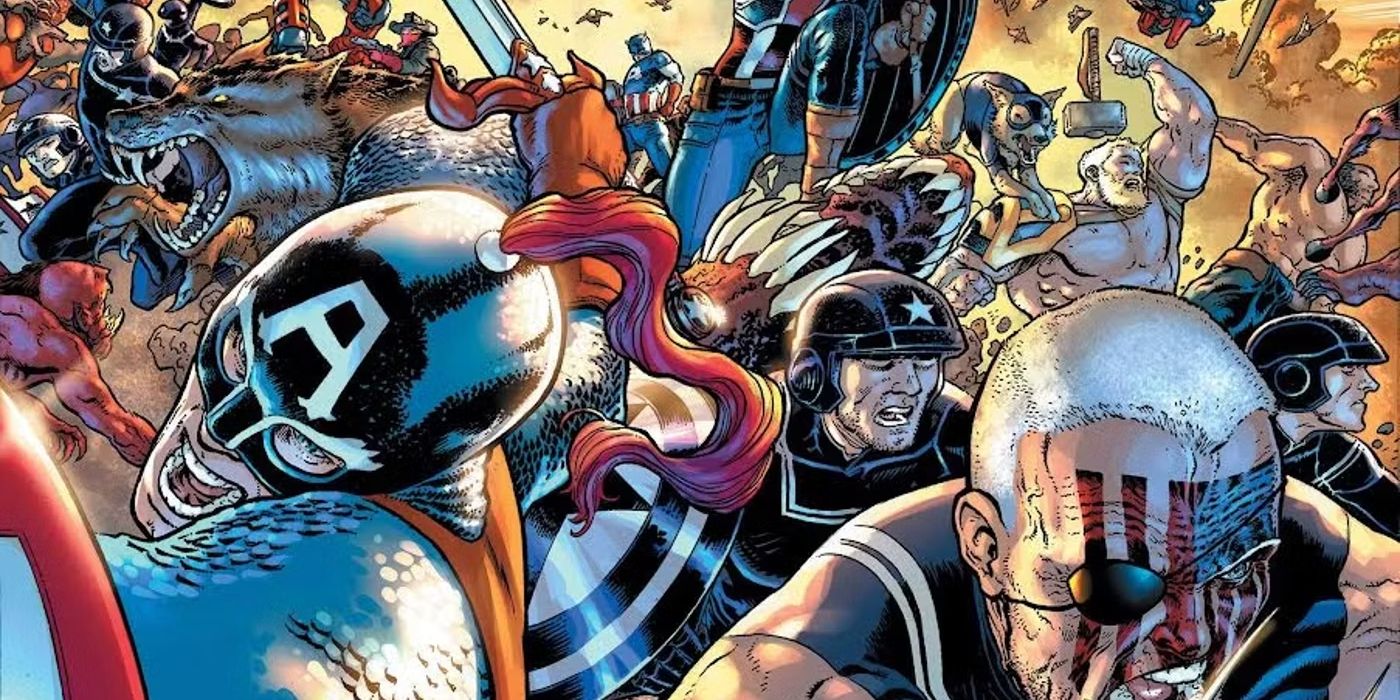 Multiple Avengers on the cover of Avengers Forever