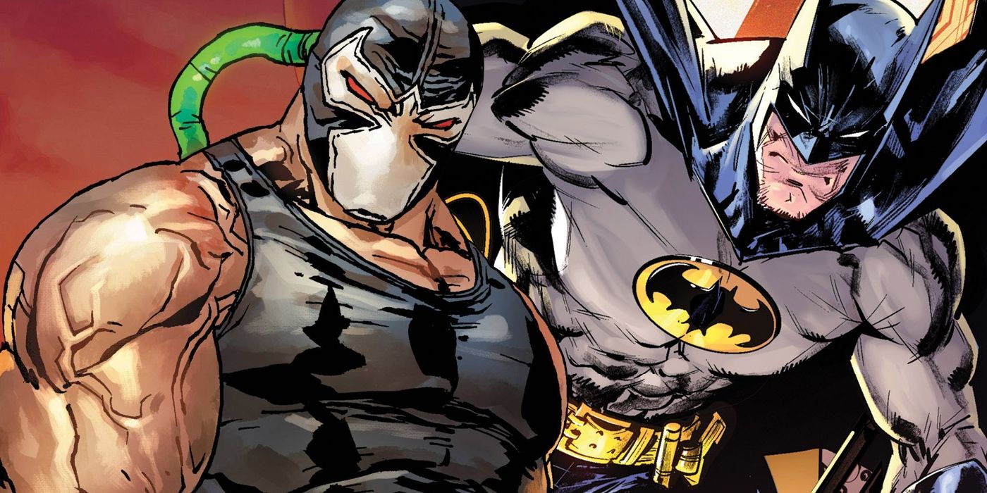 Featured Image: DC's Bane (left) and Batman (right)
