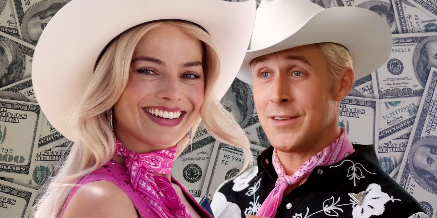 Barbie and Ken in Front of Money
