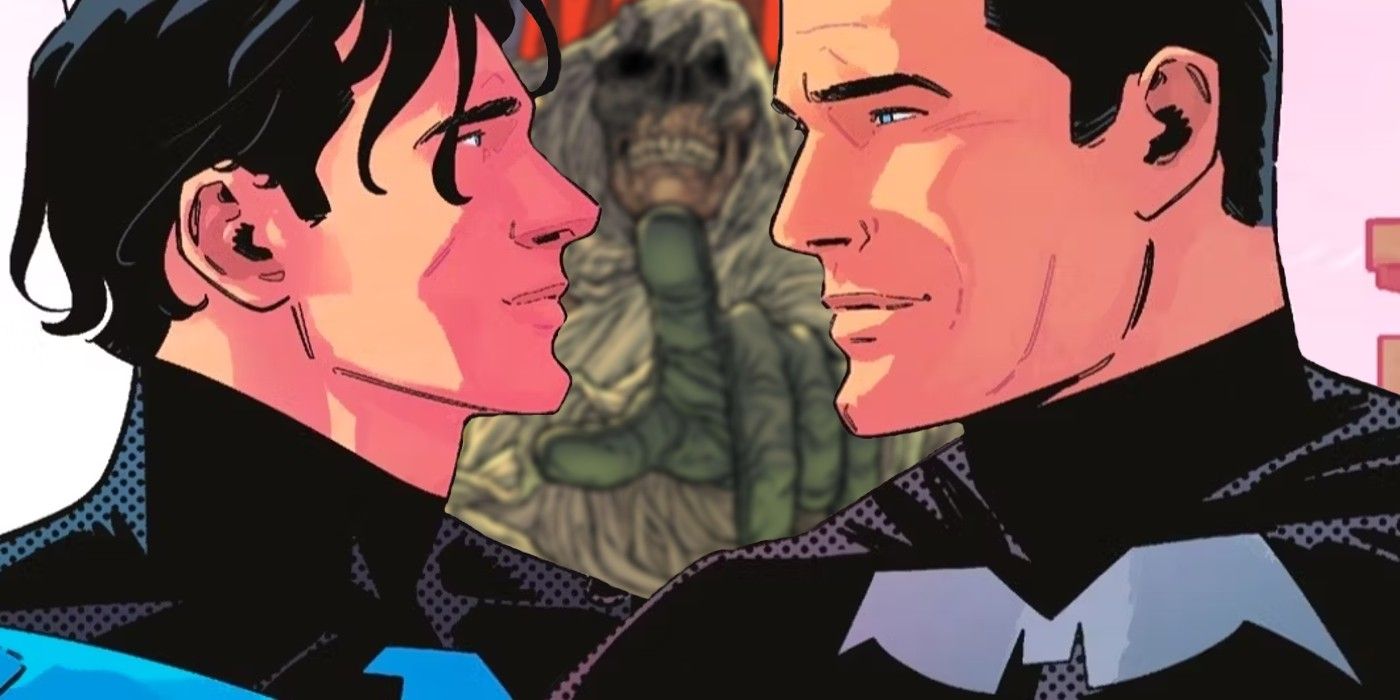batman and nightwing with talia al ghul in the middle