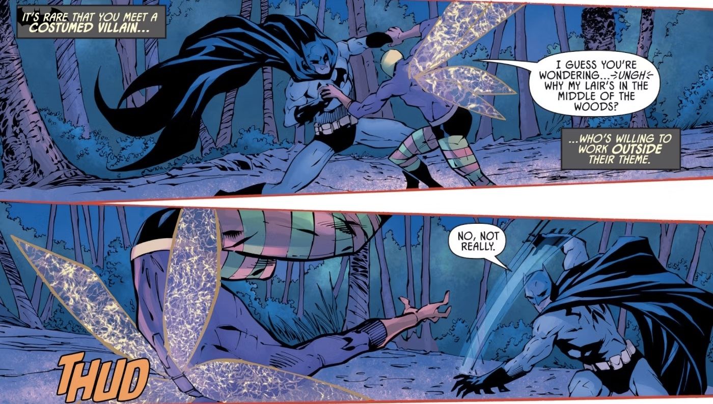 Batman battles Killer Moth