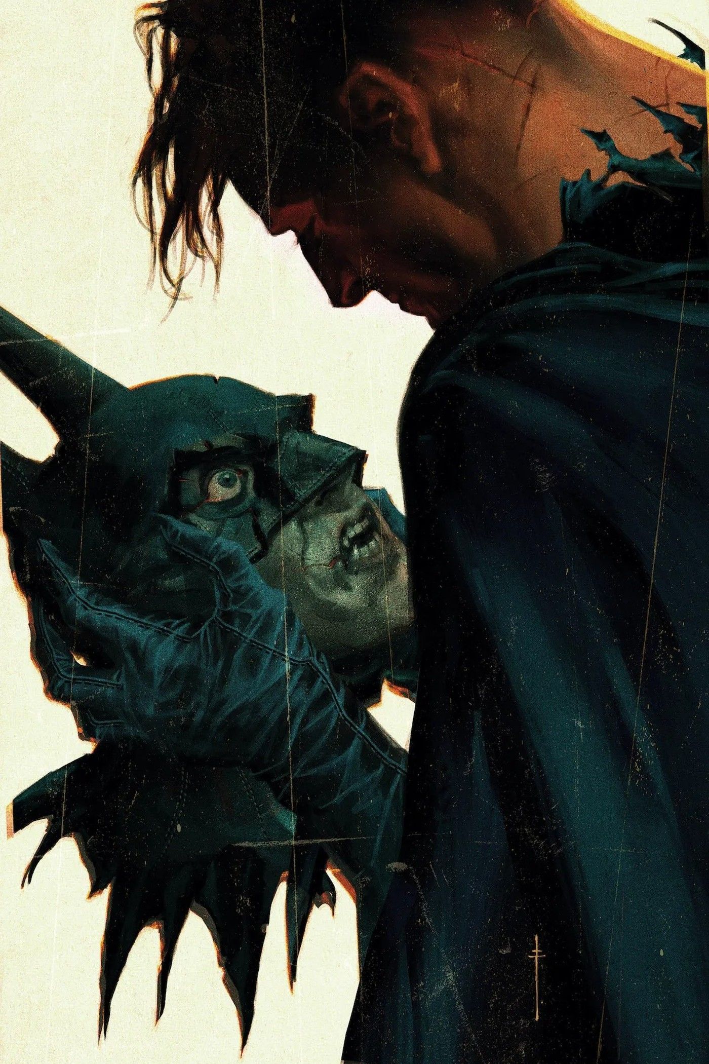 Batman in a Hamlet inspired cover art