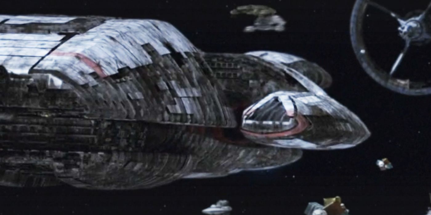 Battlestar Galactica and the rest of the fleet in the BSG reboot