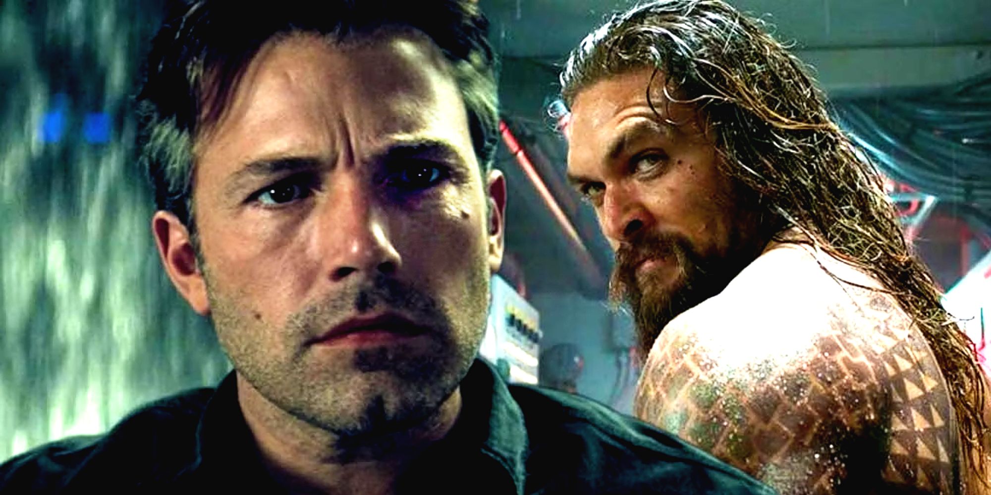 Ben Affleck's Batman and Jason Momoa's Aquaman in the DCEU