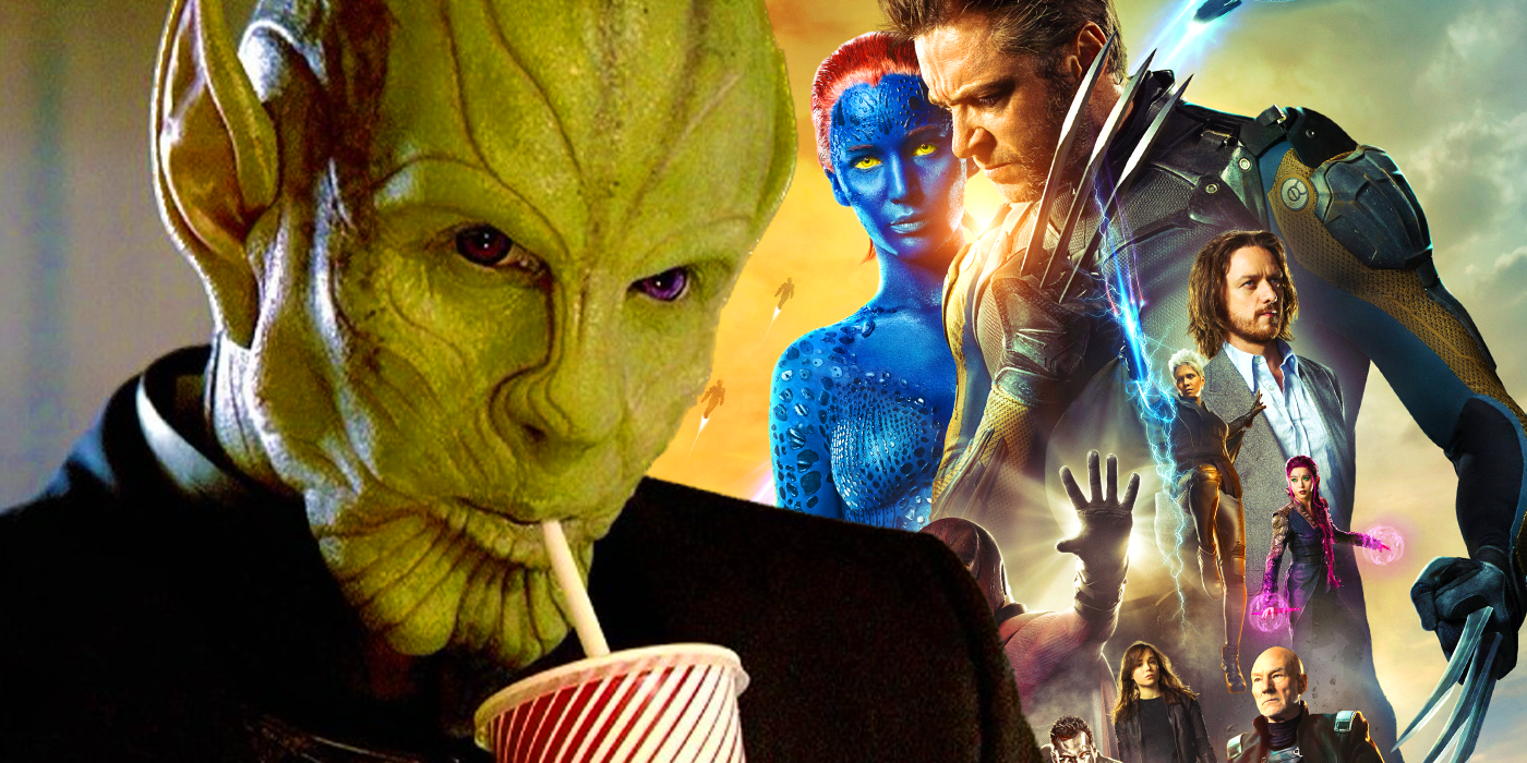 Ben Mendelsohn as Talos the Skrull with X-Men Days of Future Past poster