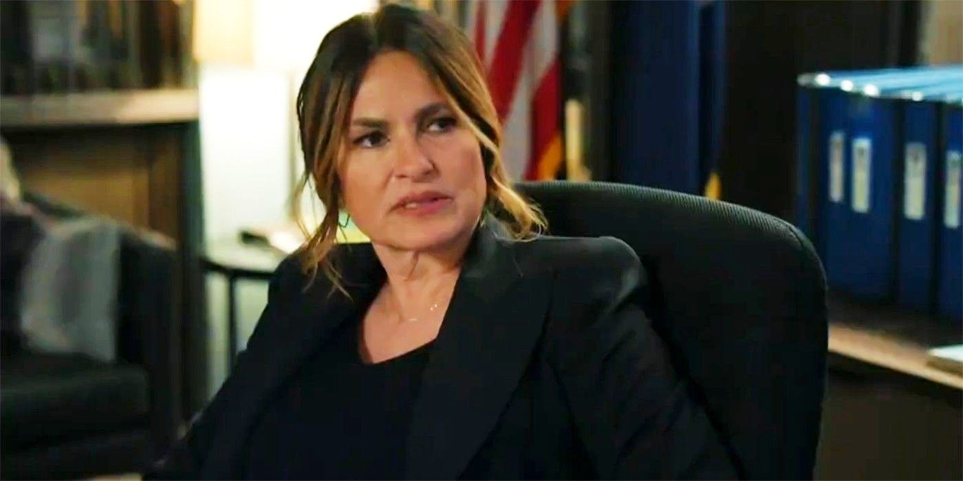 Benson staring to the side in Law and Order SVU and OC finale