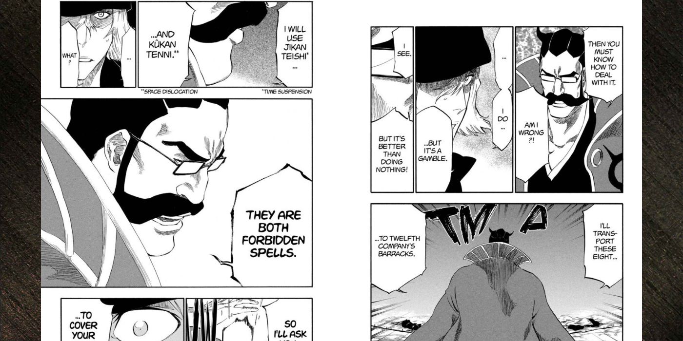 Tessai uses two Forbidden Kido spells to save the Visored.