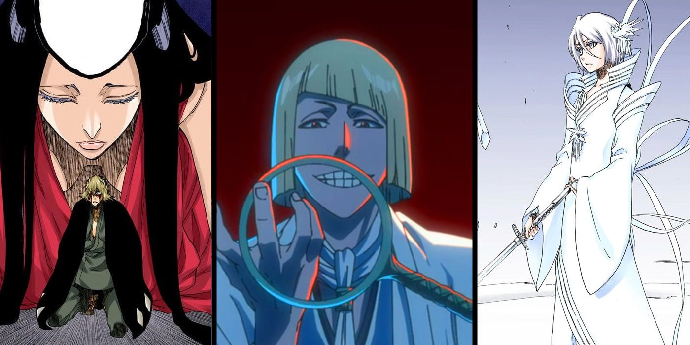 Bleach: Bankai featured in the Thousand-Year Blood War. L to R: Urahara, Hirako, Kuchiki