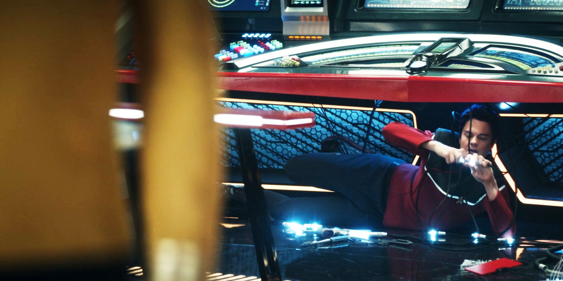 Jack Quaid as Ensign Brad Boimler in Star Trek: Strange New Worlds