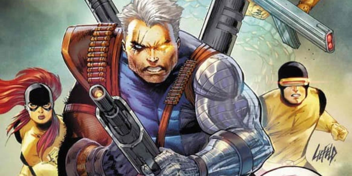 Cable liderando os X-Men originais. 