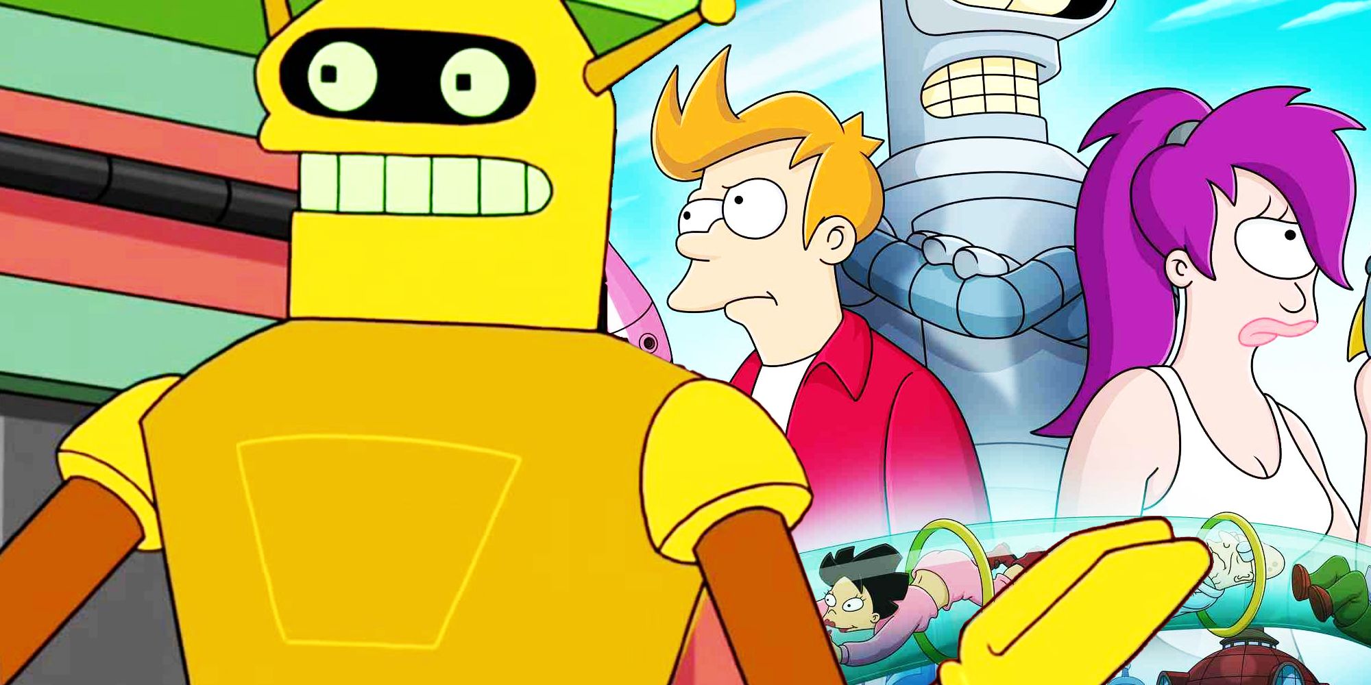 Calculon and the Futurama poster