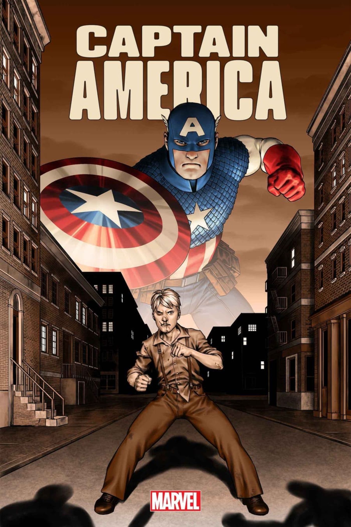 Captain America #1 cover.