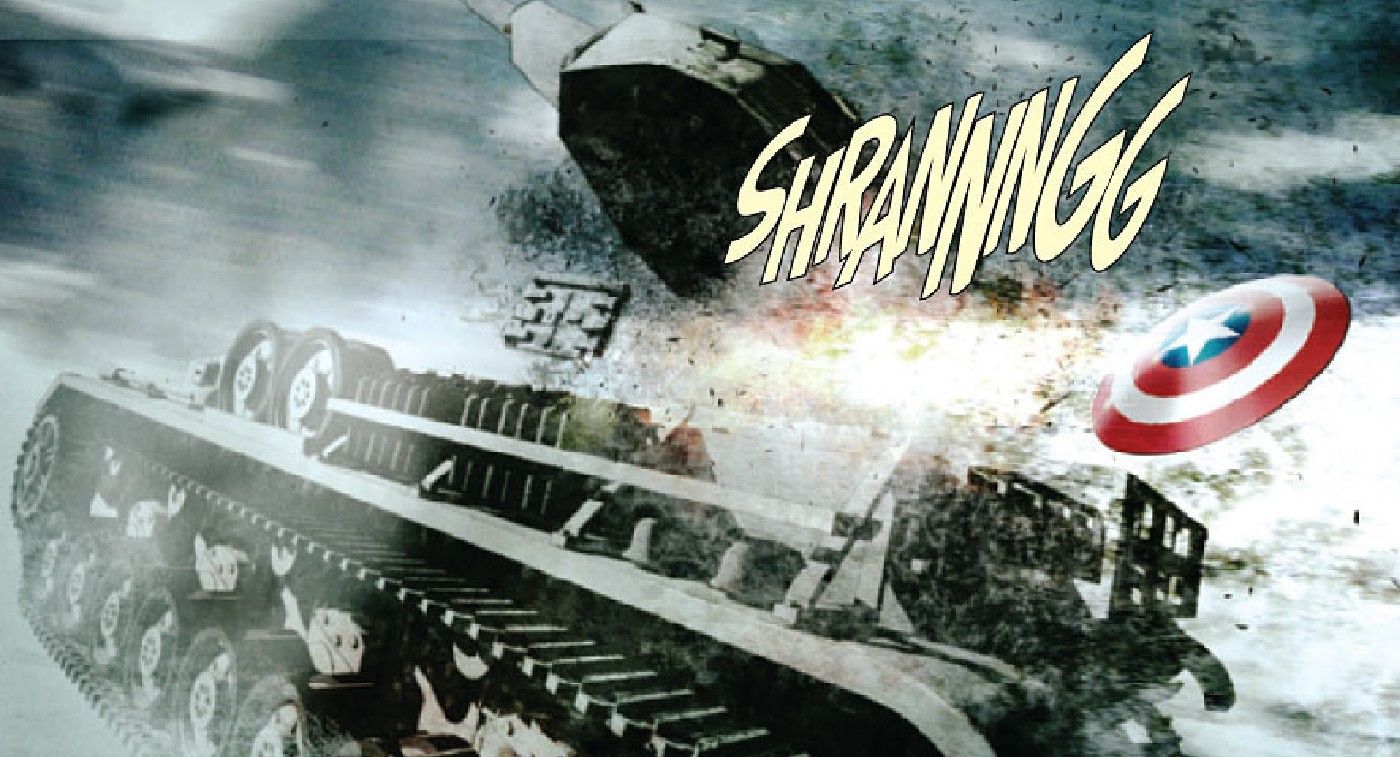 captain america shield destroy tank