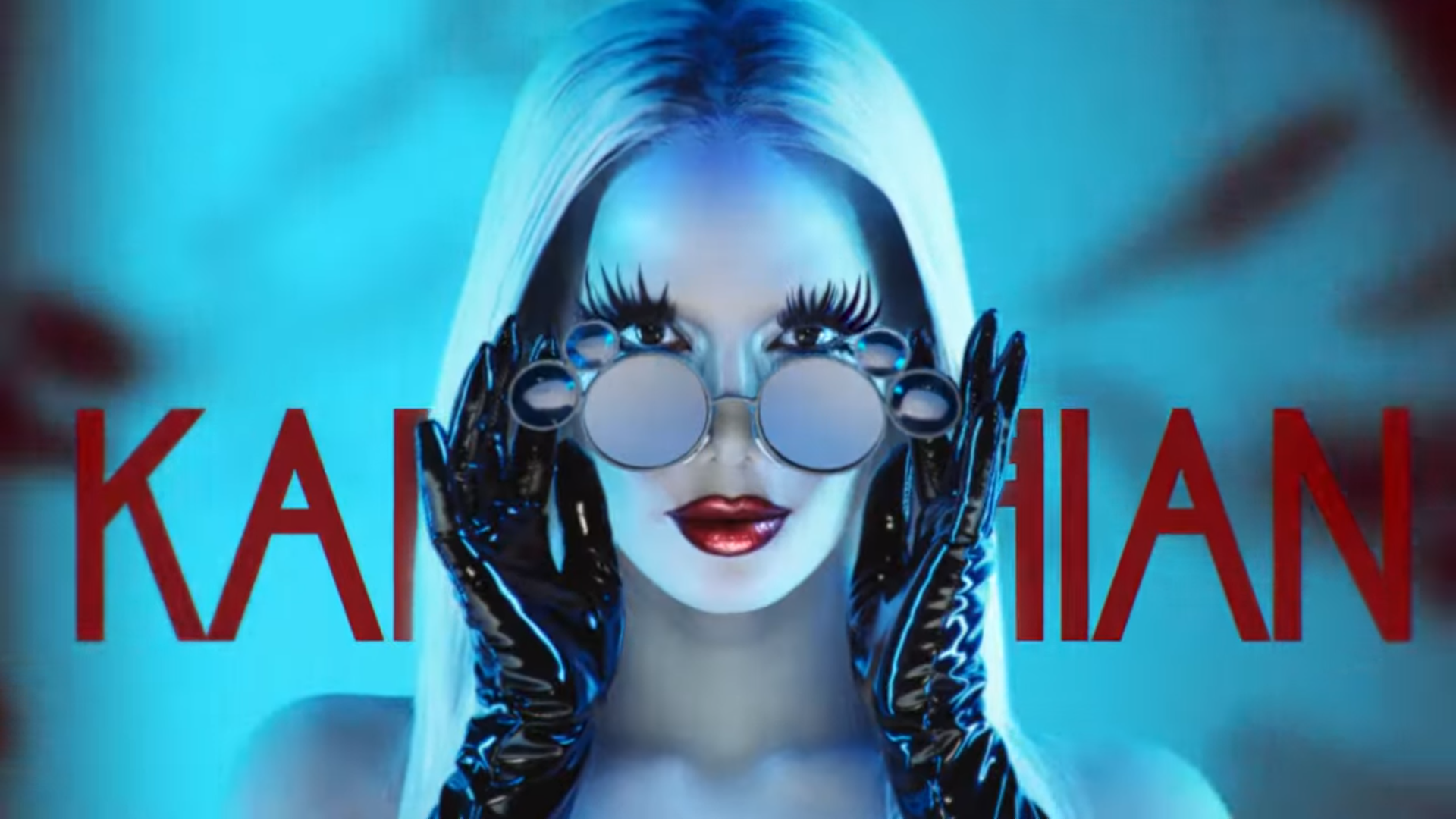 Close up look at Kim Kardashian in American Horror Story