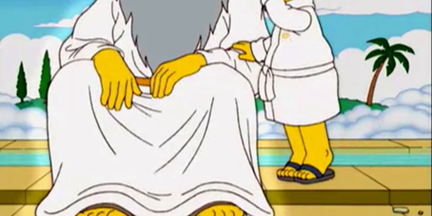 God with five fingers in The Simpsons