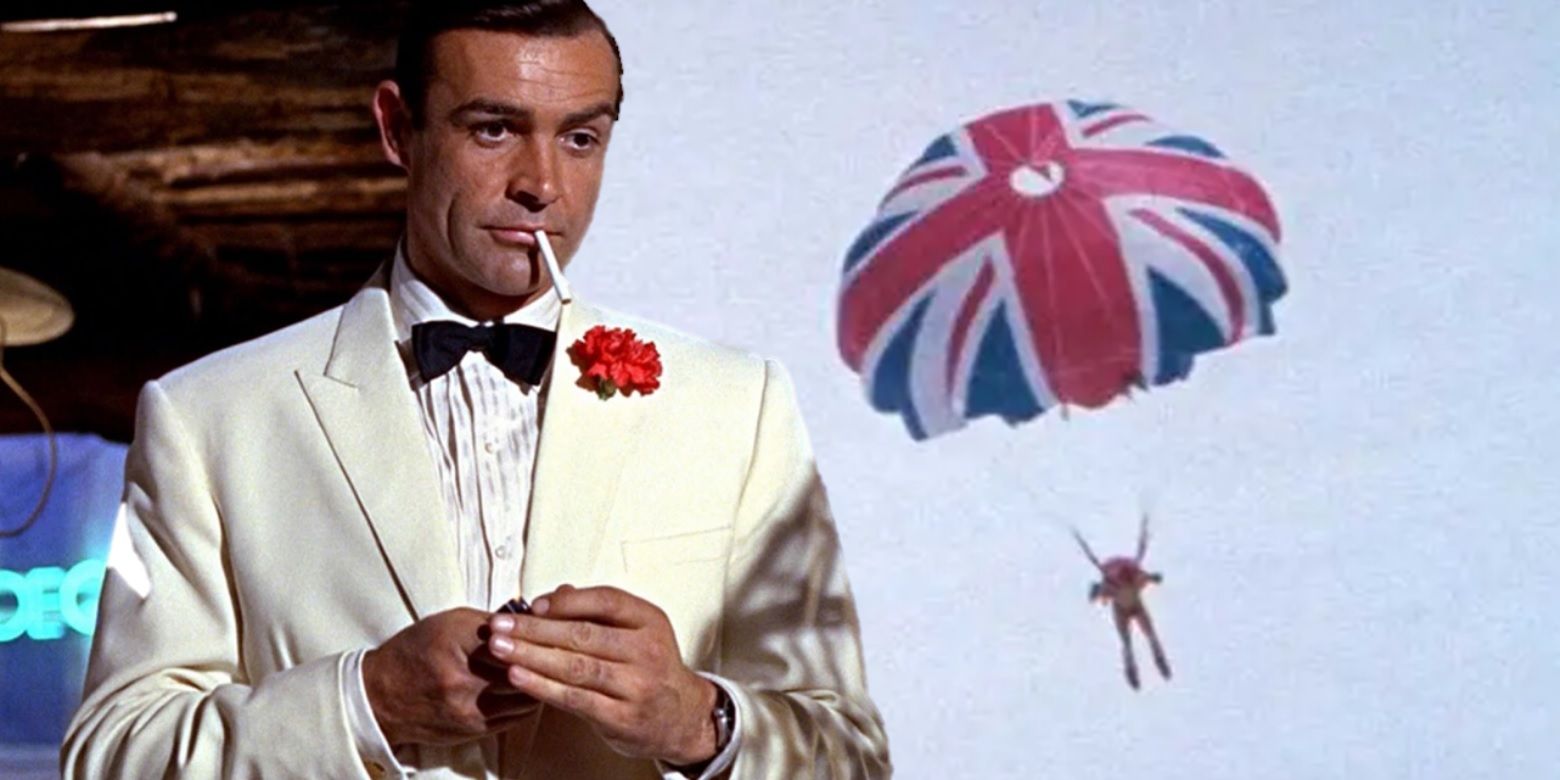 Collage of James Bond in Goldfinger and The Spy Who Loved Me