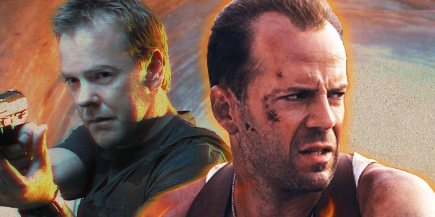 Collage of John McClane and Jack Bauer