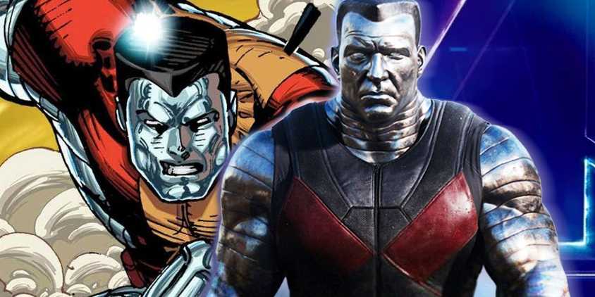 Colossus live-action and comic book versions.
