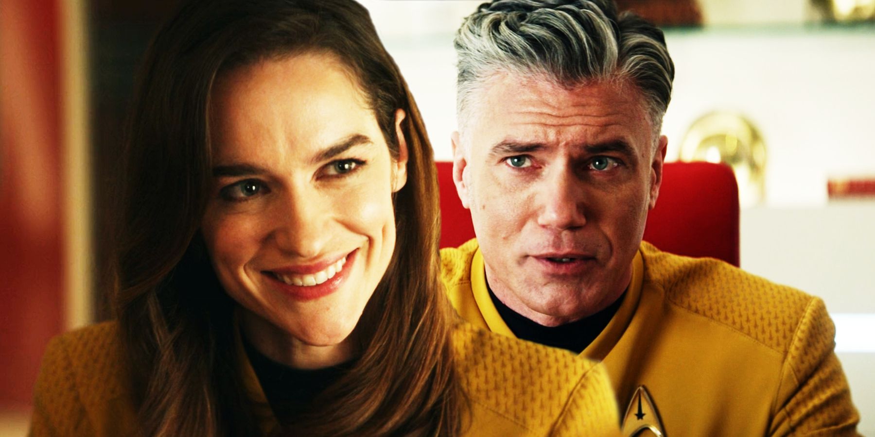Melanie Scrofano as Captain Batel and Anson Mount as Captain Christopher Pike