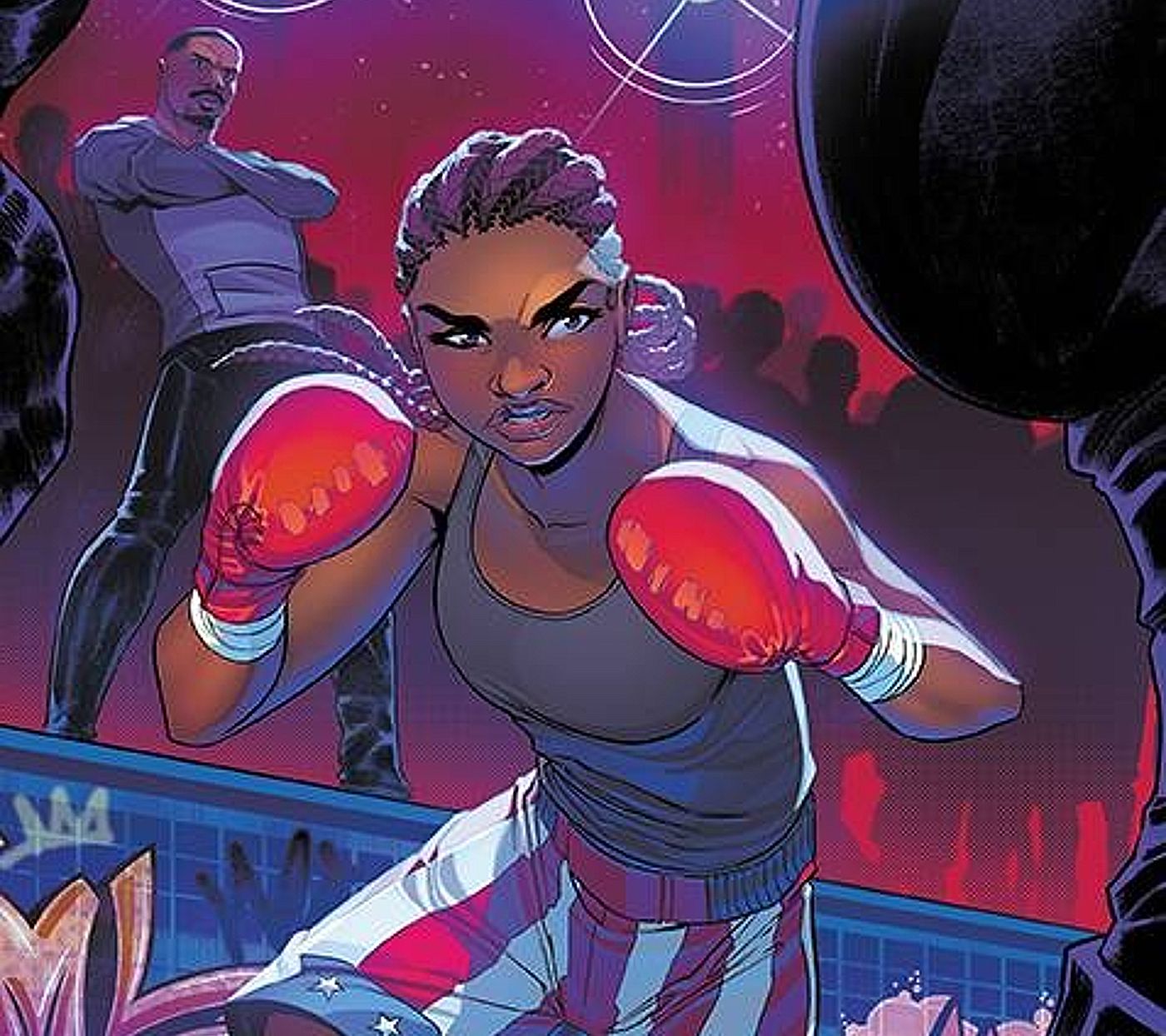 Amara and Adonis in Creed: The Next Round