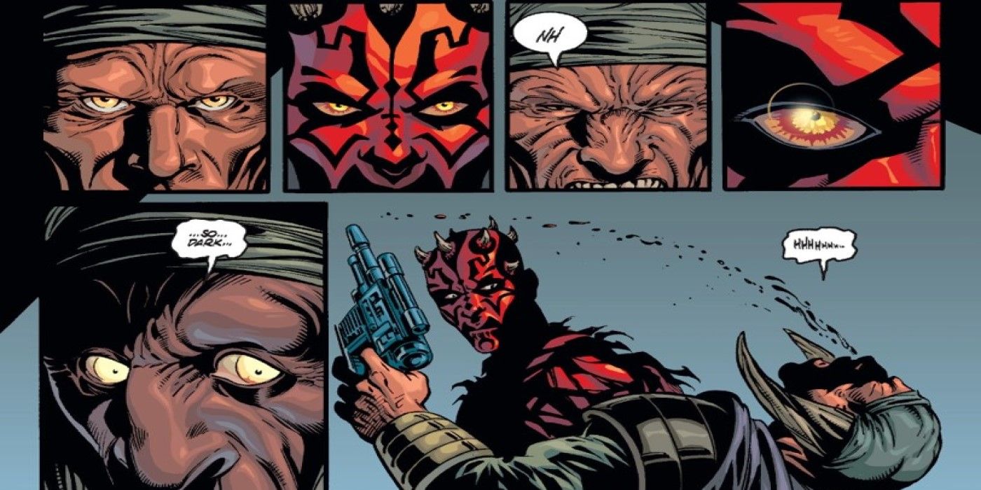 Darth Maul using Force Fear in Star Wars Legends.
