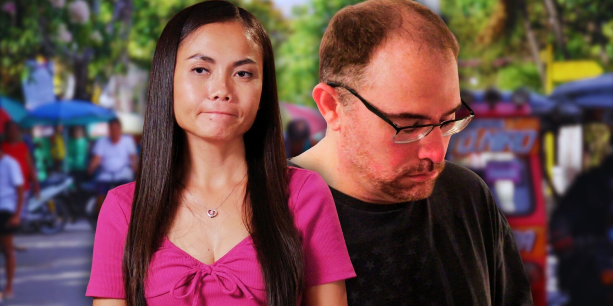 David and Sheila from 90 Day Fiance looking serious