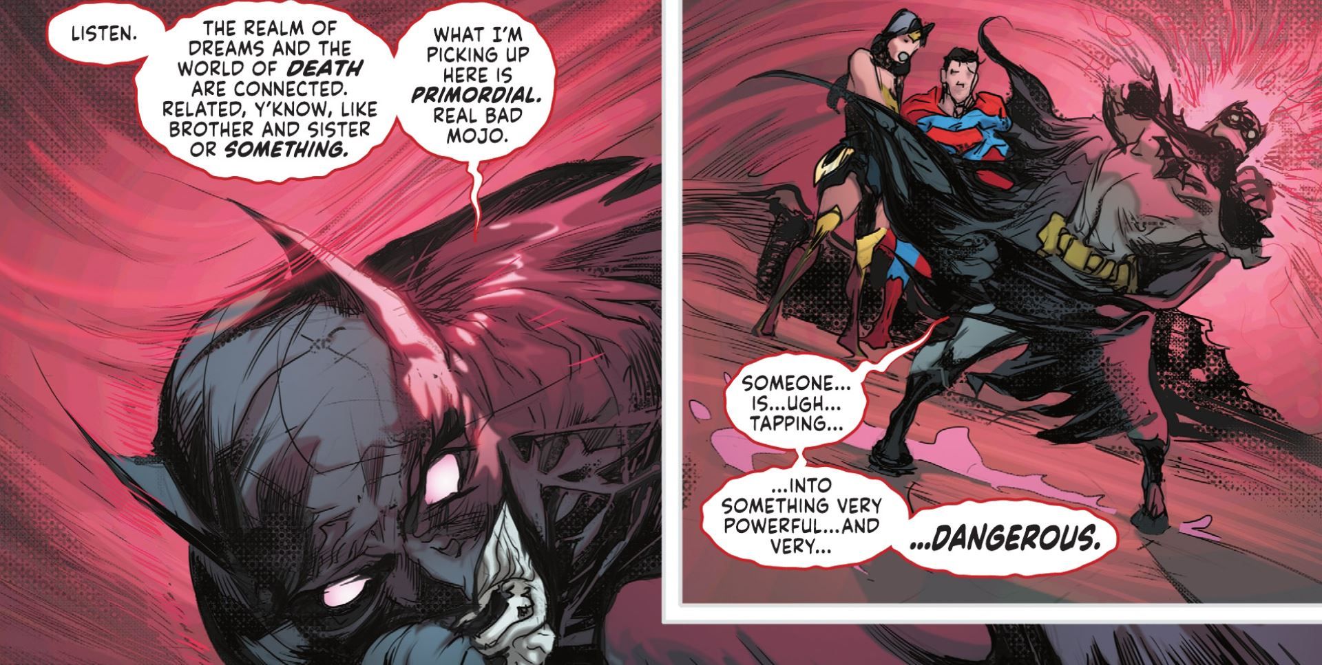 Deadman Mentions Death and Dream DC