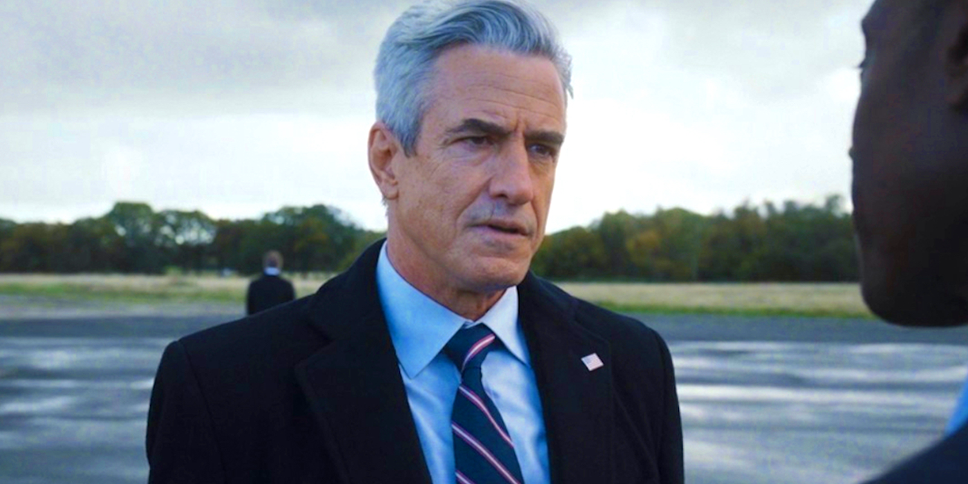 Dermot Mulroney as President Ritson in Secret Invasion episode 4