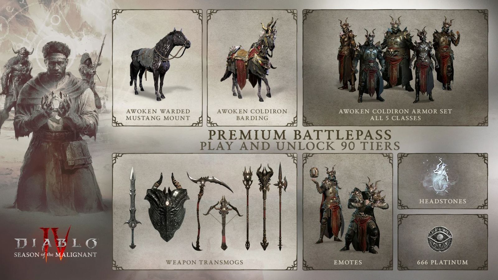 Diablo 4 Season 1 Battle Pass Unlocks
