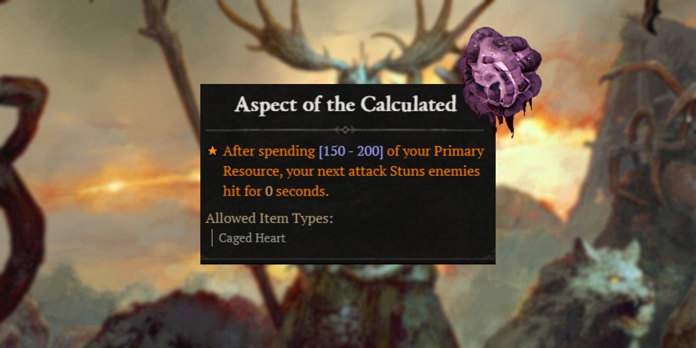 Diablo 4 Aspect of the Calculated from Devious Malignant Power (Druid)