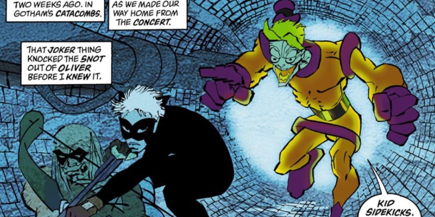 Dick Grayson's New Joker about to attack in a sewer