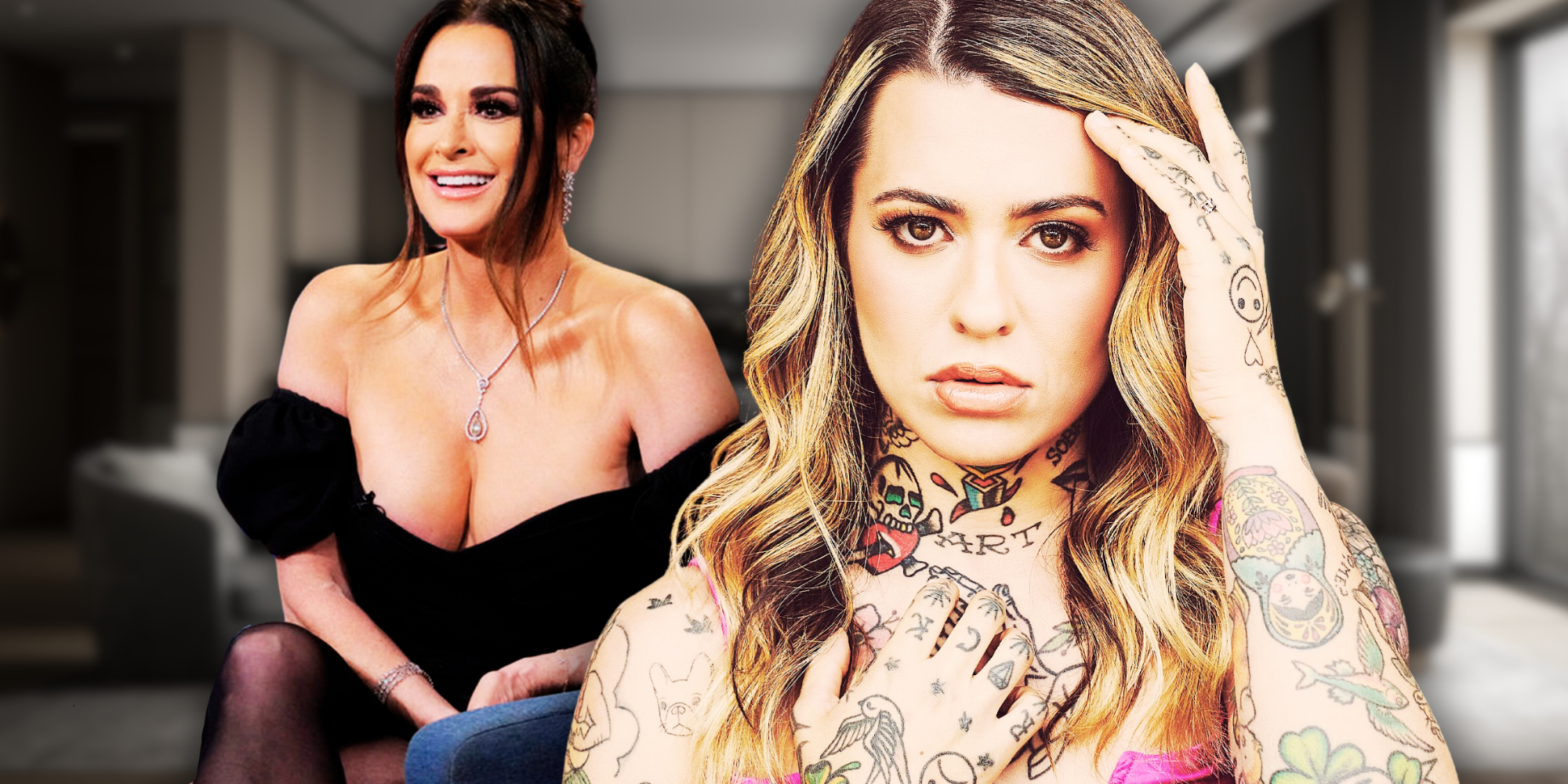 Montage of RHOBH&rsquo;s Kyle Richards and Morgan Wade