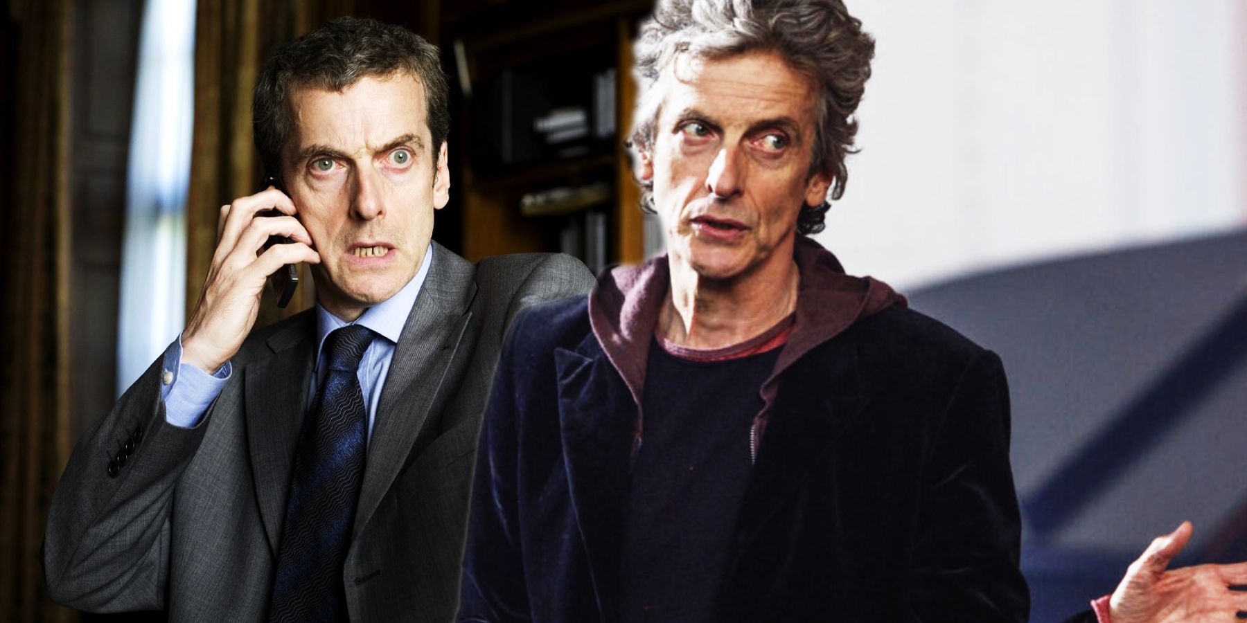 Peter Capaldi em The Thick of It e Doctor Who