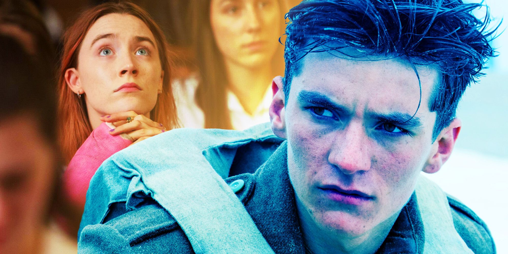 Stills from Lady Bird and Dunkirk