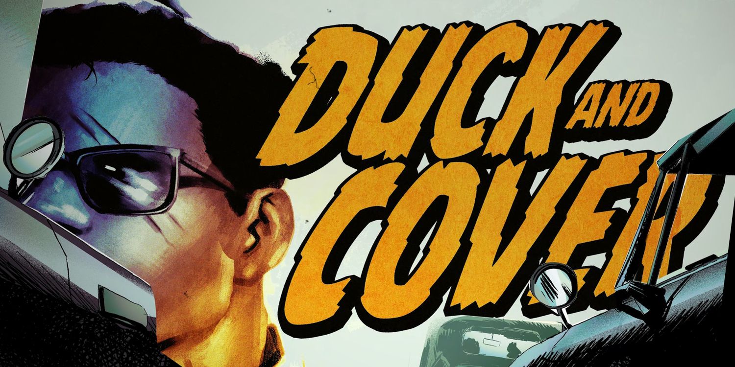 Duck and Cover Comic Title Art