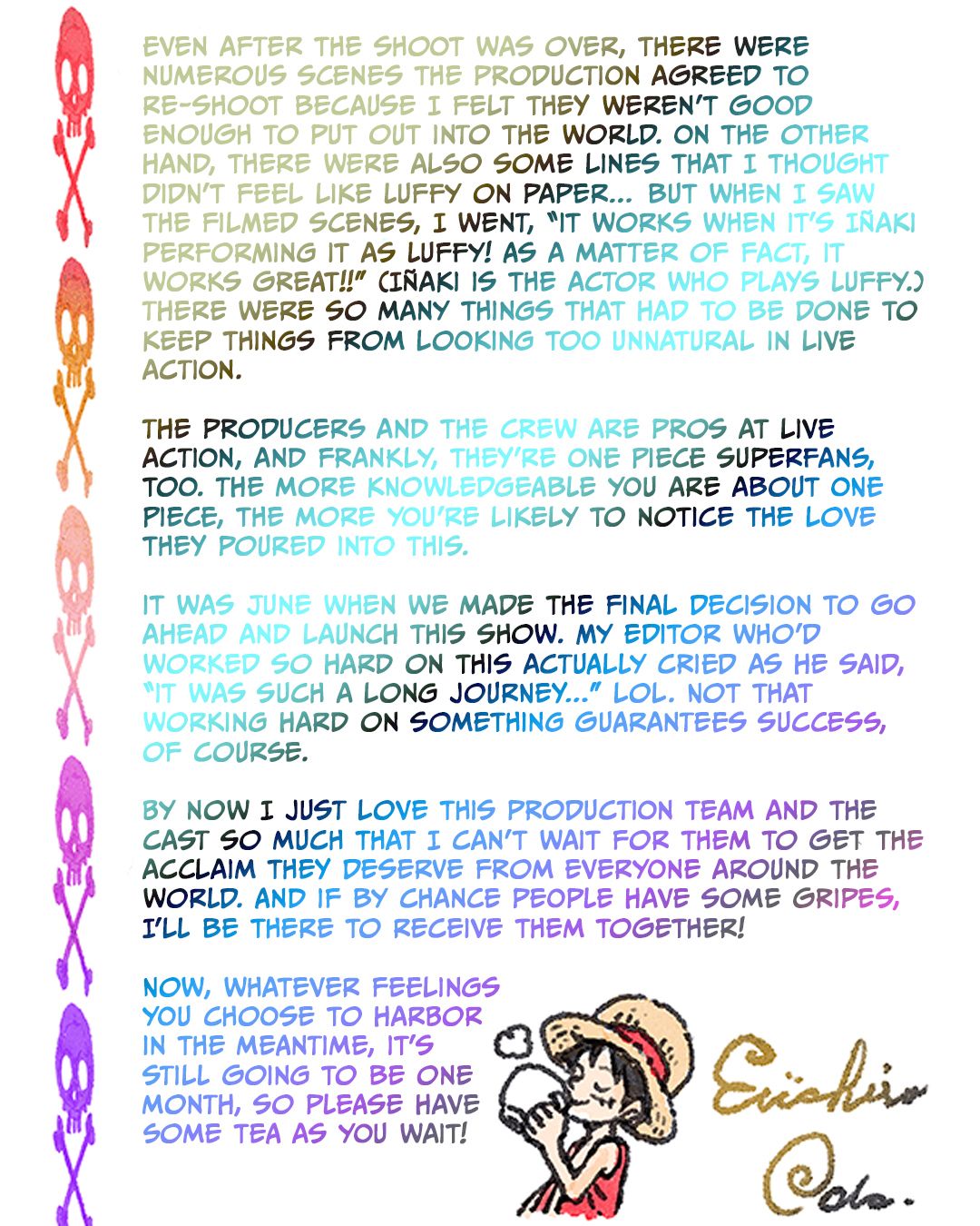 One Piece Creator Demands Netflix to Reshoot Live-Action Scenes to Ensure Top-Notch Quality