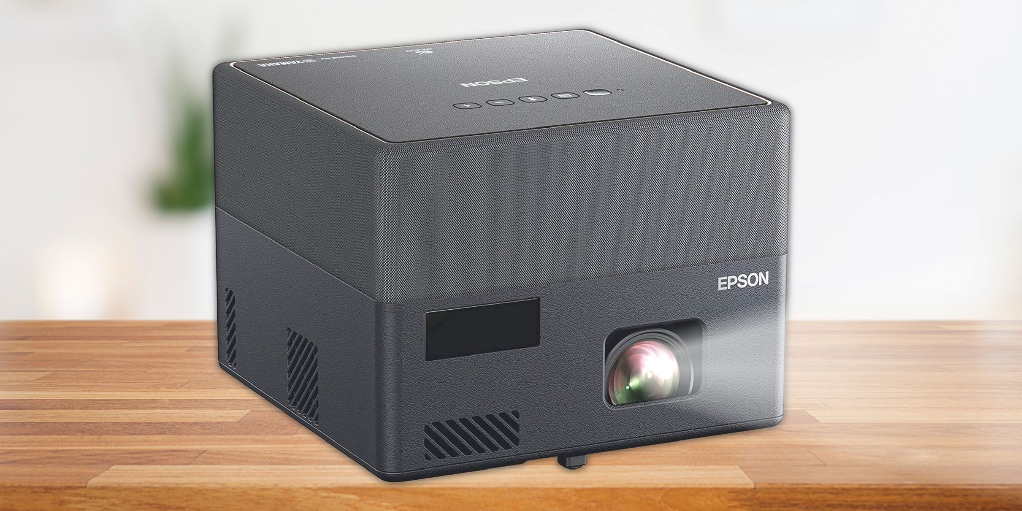 Epson EpiqVision Mini Projector on a table