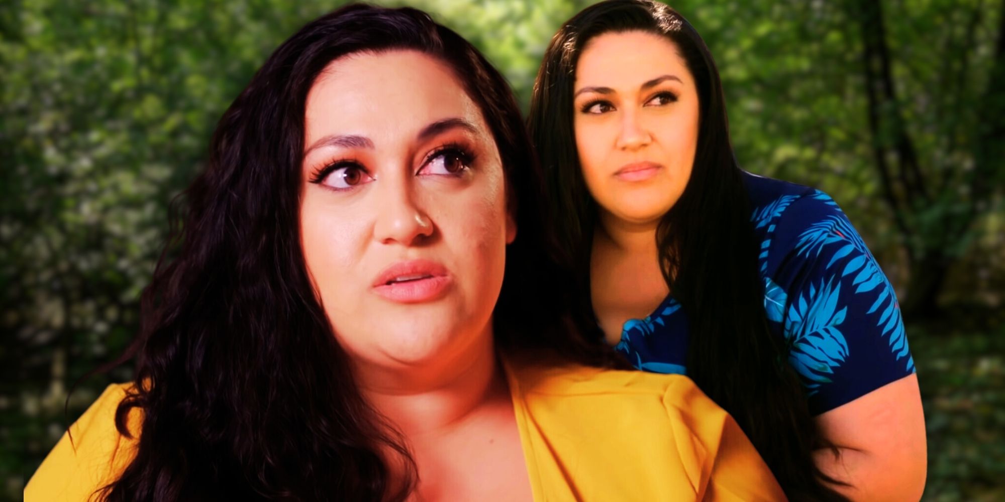 90 Day Fiance Kalani Faagata in side by side images lookign questioning