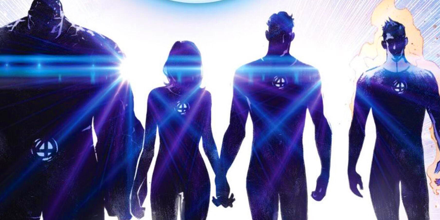 Fantastic Four silhouettes in Marvel Comics
