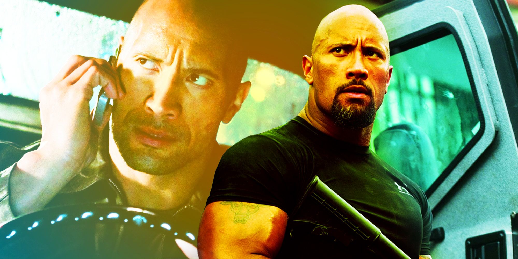 Dwayne Johnson in Fast and Fast Five