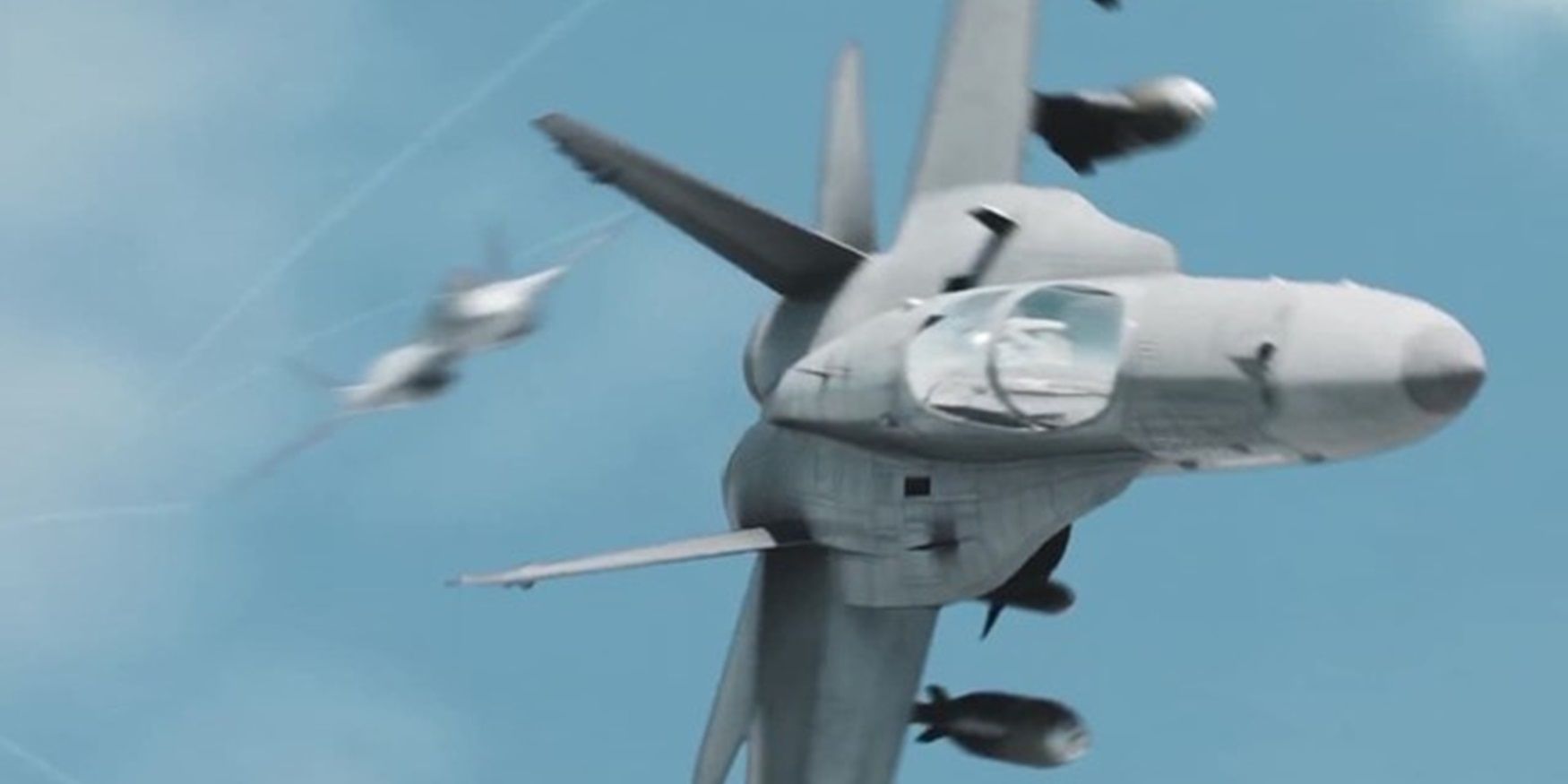 Fighter jets flying in Top Gunner Danger Zone