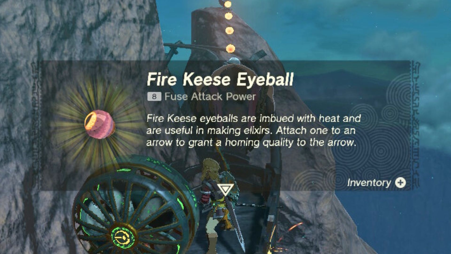 Fire Keese Eyeball in Zelda_ Tears of the Kingdom