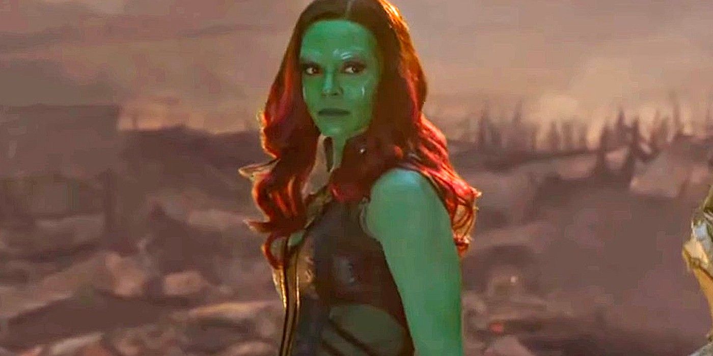 Zoe Saldana as Gamora in Avengers Endgame