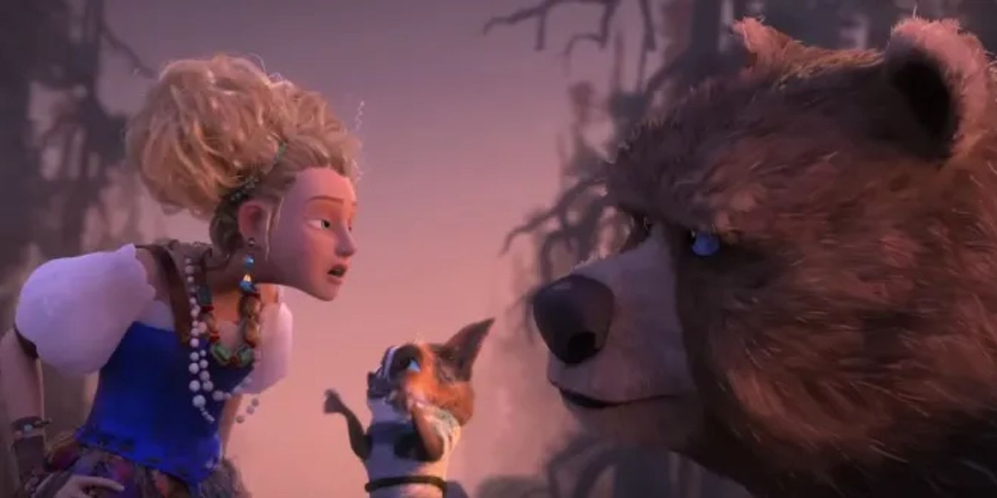 Goldi locks and the bears in puss in boots