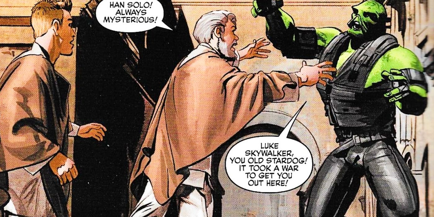 Han Solo in The Star Wars comic